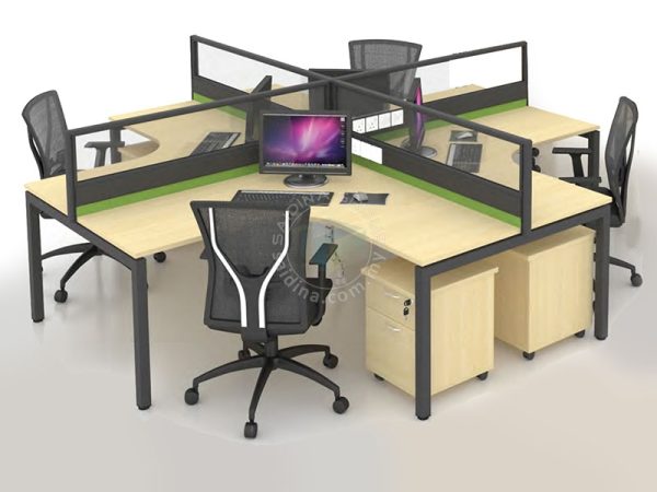 4 seater workstation