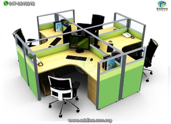 4 seater workstation