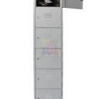 6 compartment locker