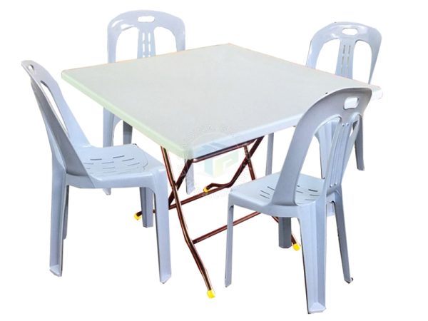 plastik folding table & chair mamak