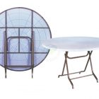 round plastic folding table