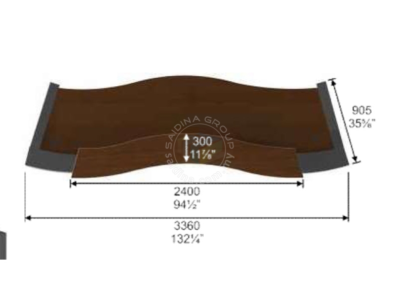 reception counter drawing