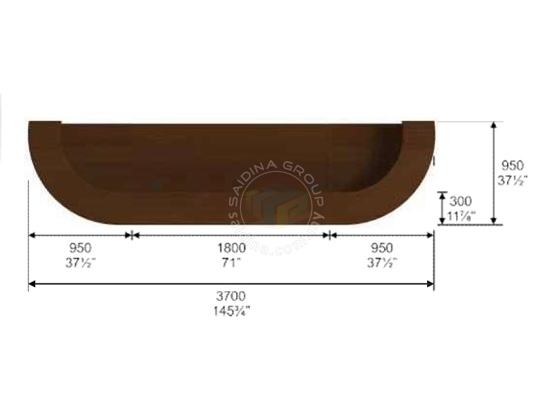 reception counter drawing