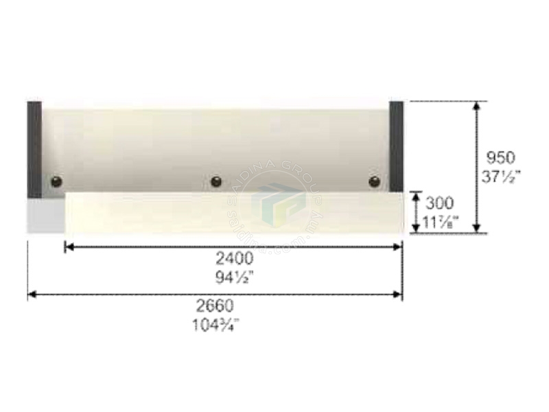 reception counter drawing